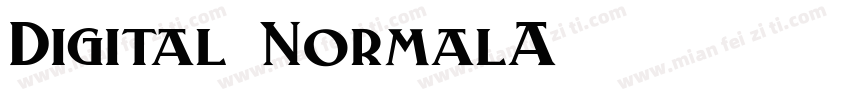 Digital NormalA字体转换